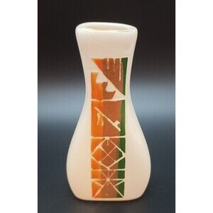 RCSD Pottery V Red Elk Bud Vase